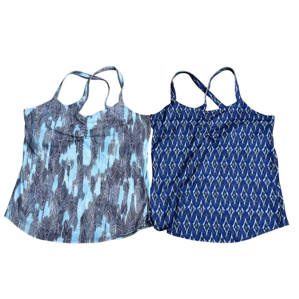 Marmot Active Tank Top Lot of 2 Women Size L Gorpcore Gym Outdoors Yoga